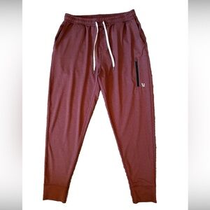 Vuori Sunday Performance Jogger Size L Men Burgundy Russet Heather Sweatpants